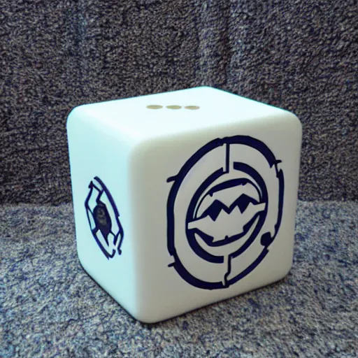 Prompt: portal companion cube