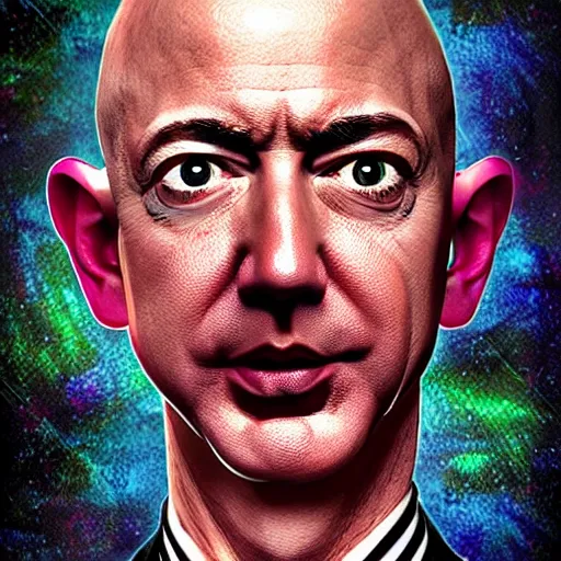 Image similar to jeff bezos scariest horror nightmare by junji ito, digital art, deepdream cosmic, 3 d high definition, trending on artstation, photorealistic, high resolution, 8 k, octane, hyper detailed, trending on deviantart insane details, intricate, elite, ornate, elegant trend, highly detailed and intricate, sharp focus, photography, unreal engine