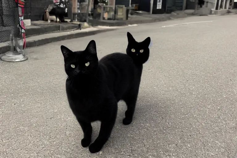 Prompt: photo of the black cat wearing a doctor's smock