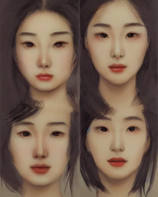 Prompt: liuyifei the face of an oriental woman left face is a mechanical structure the eyes glow, artstation