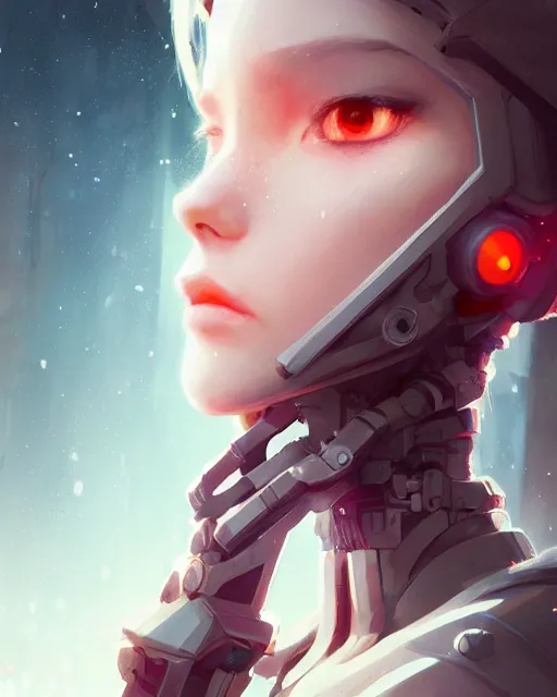 Image similar to cyborg girl, sharp details, sharp focus, elegant, highly detailed, illustration, by jordan grimmer and greg rutkowski and pine ( ハイネ ) and 薯 子 imoko and 香 川 悠 作 and wlop and maya takamura, intricate, beautiful, trending artstation, pixiv, digital art