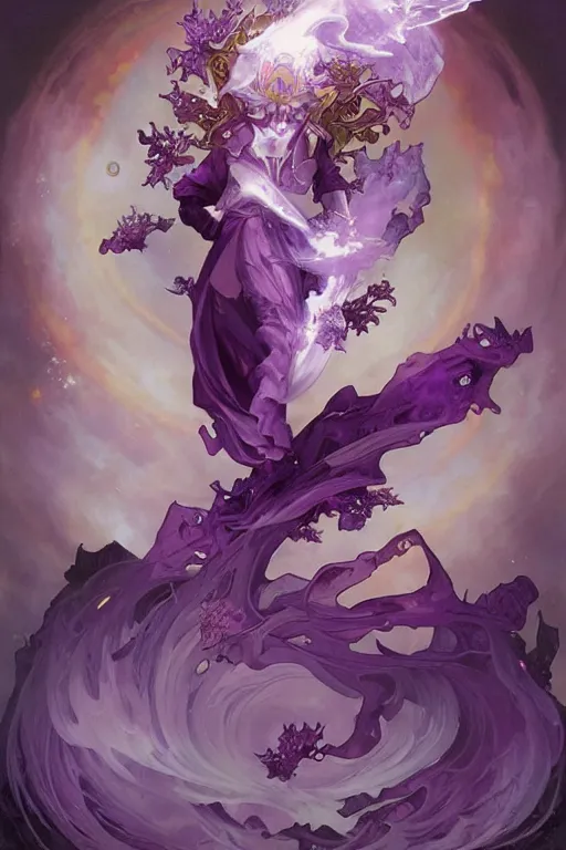 Image similar to purple fire magic, amethyst, magical, painted purple, rpg, icon, by nekro, peter mohrbacher, alphonse mucha, brian froud, yoshitaka amano, kim keever, victo ngai, james jean