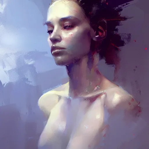 Image similar to portrait of a beautiful woman by sparth, ruan jia, craig mullins