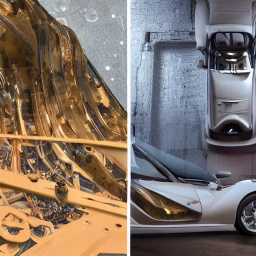 Image similar to car race: center composition, cars portraits, ground view, motherboard forms designed by zaha hadid, sci-fi futuristic ultra realistic photography, shot by Andrei Tarkovsky, keyshot render, octane render, unreal engine 5 lumen, high oiled liquid glossy specularity reflections, ultra detailed, golden hour, dramatic lighting 4k, 8k, 16k in the style ofblade runner 2049 Cyberpunk 2077 ghost in the shell thor 2 marvel film : tilt shift: sharp focus