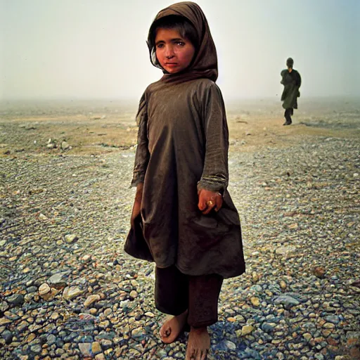 Prompt: photo of donald trump, afghan girl, award - winning photo by national geographic