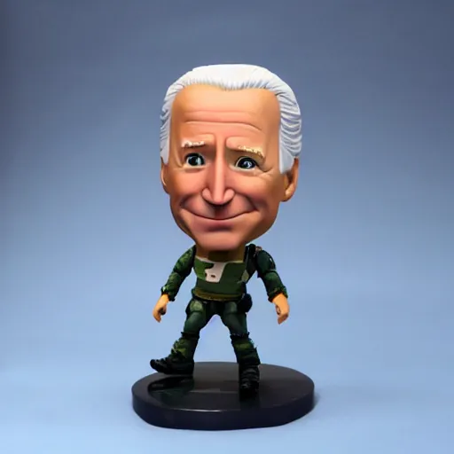 Image similar to plastic Joe Biden in the style of small soldiers