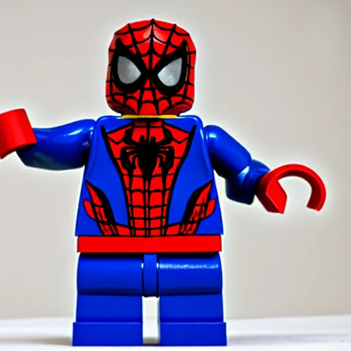 Image similar to lego set of spiderman