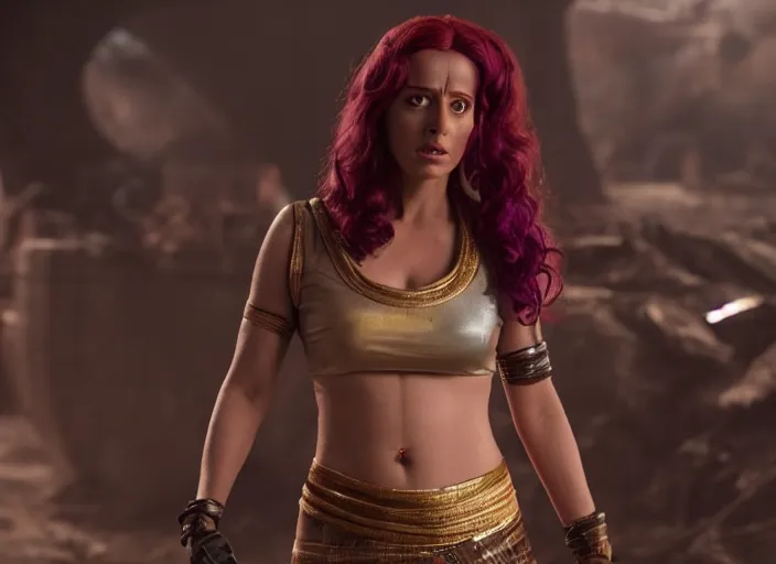 Image similar to film still of leela in the new scifi movie, 4 k