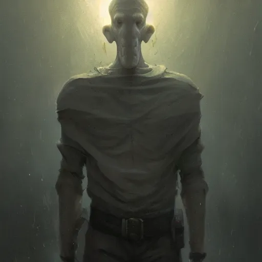 Image similar to handsome squidward, dramatic lighting, cinematic, establishing shot, extremly high detail, photorealistic, cinematic lighting, artstation, style by greg rutkowski