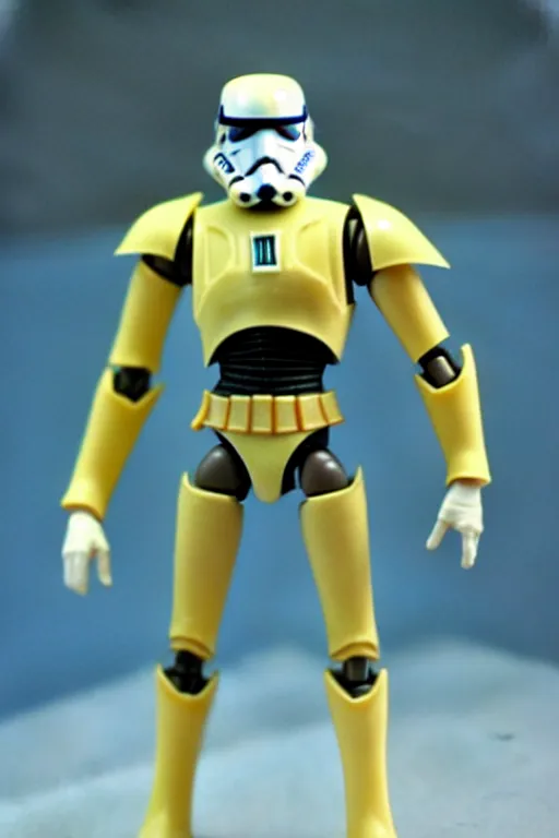 Image similar to 1 9 8 6 kenner action figure, 5 points of articulation, heroic human proportions, sci fi, high detail, t - pose, star wars, warhammer 4 0 0 0