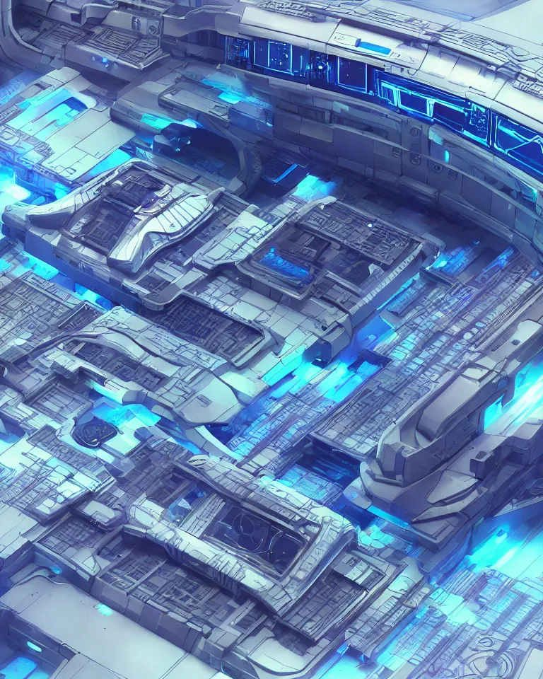 Image similar to futuristic space station, detailed blueprint and schematic with text and illustrated zoomed - in snippets, 8 k octane render 3 d unreal engine glorious intricate detailed superb, pristine clean design, center frame, desaturated, concept art, with highly detailed blueprints and text, marker concept art style rendering, hints of neon and chrome