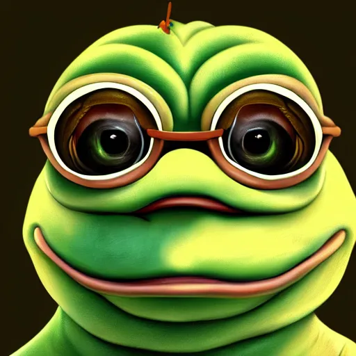 Image similar to portrait of realistic pepe jokes on you, concept art, trending on artstation, highly detailed, intricate, sharp focus, digital art, 8 k