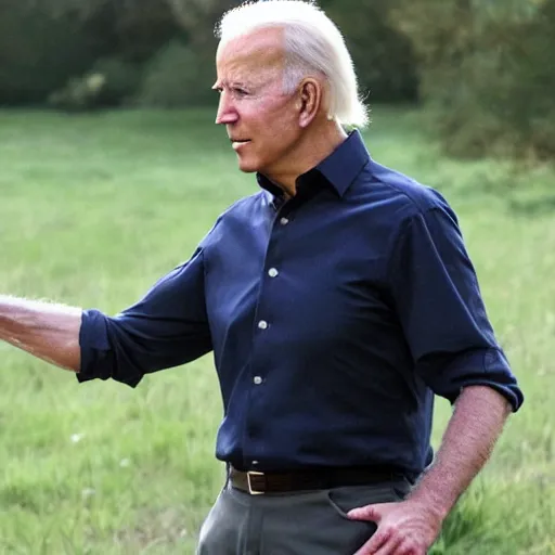 Image similar to rambo joe biden