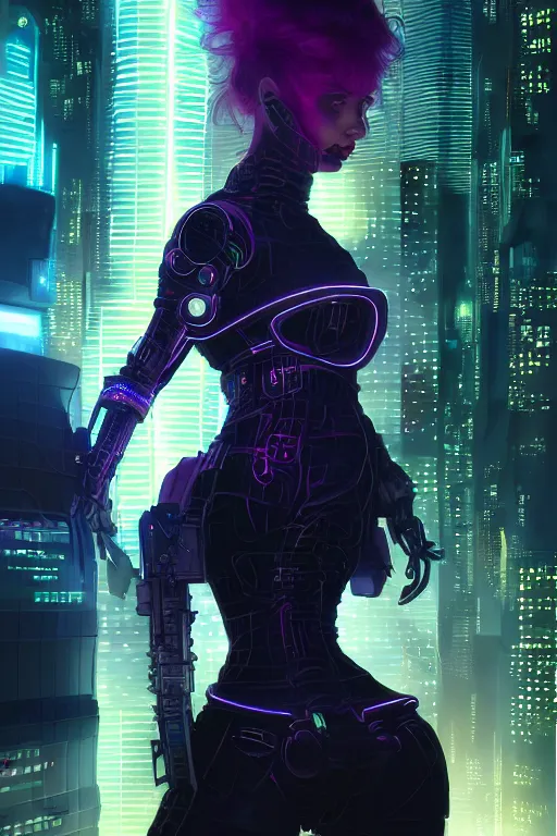 Sci Fi Cyberpunk 4k Ultra HD Wallpaper by Tian Zi