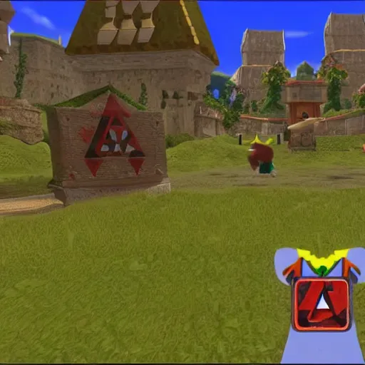 Prompt: a fully 3 d real world visuals remake of hyrule in the legend of zelda ( 1 9 8 6 )