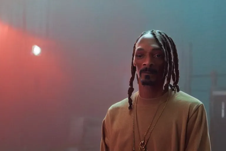 Image similar to movie screenshot of snoop dogg in blade runner 2049 4k