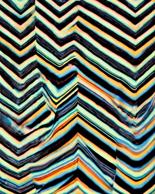 Image similar to striated glitch, Felipe Pantone