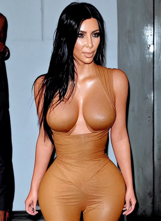 Image similar to Kim kardashian as leeloo in the fifth element