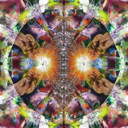 Image similar to an argentic photography by arcimboldo, by georgia o keeffe, by botticelli, by giger, by frank frazetta, by gustave moreau seen through a kaleidoscope, kaleidoscope, broken, nerve system, medical