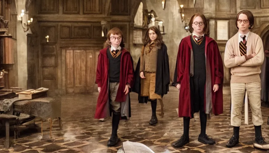 Prompt: a Harry Potter movie directed by Wes Anderson