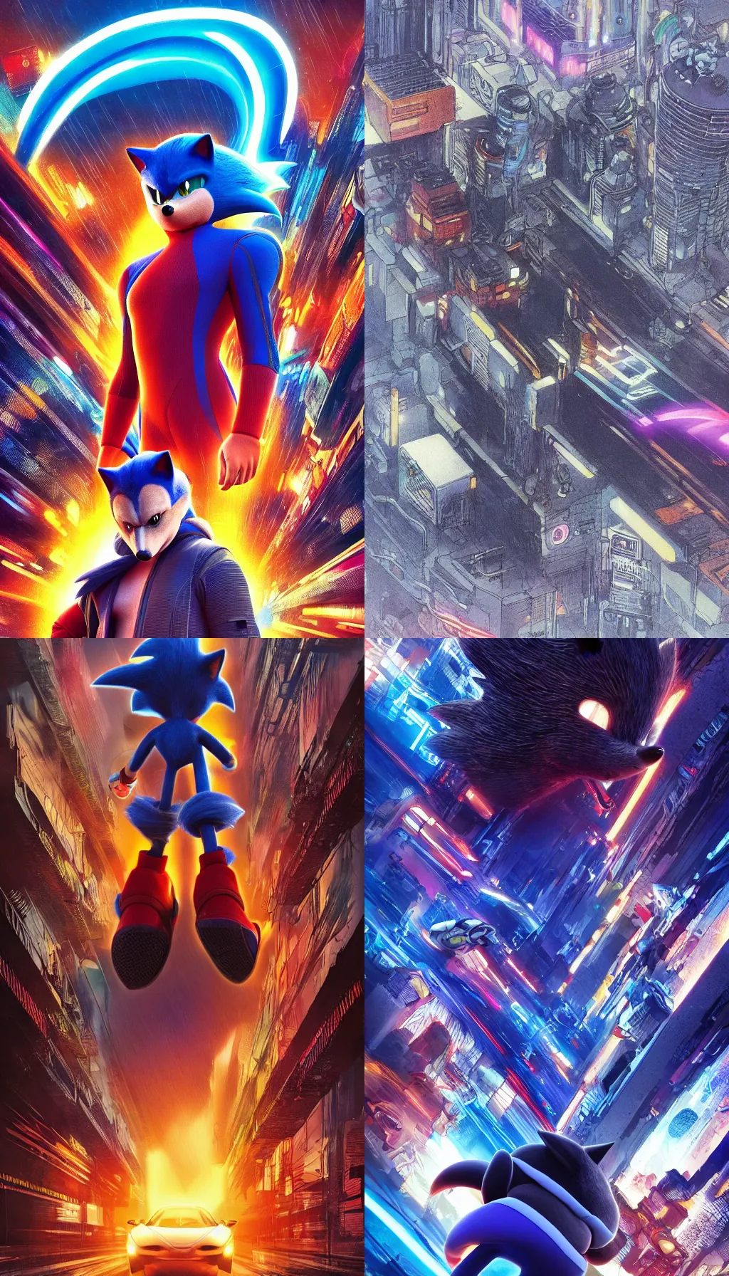 ArtStation - 2019 Sonic the Hedgehog Movie Poster Re-Mastered