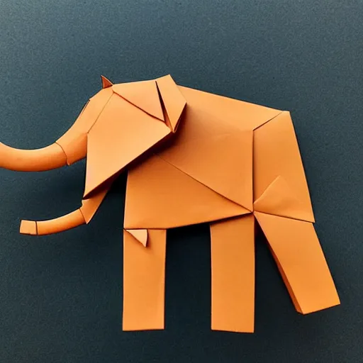 Image similar to elephant origami