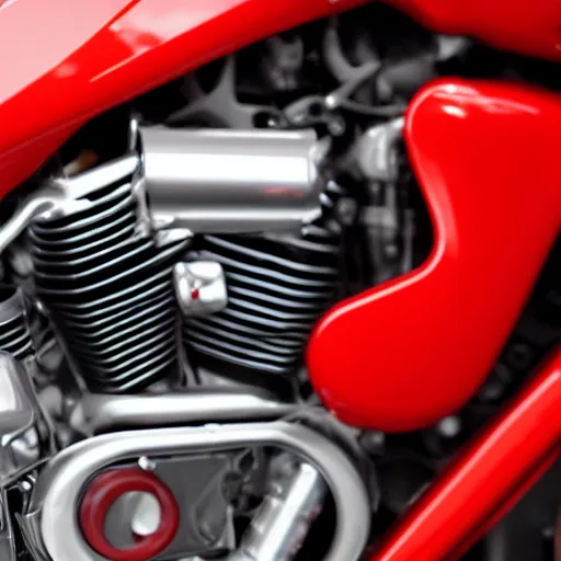 Image similar to a fantasy red glossy modern motorbike with jet engine, photostock, istock