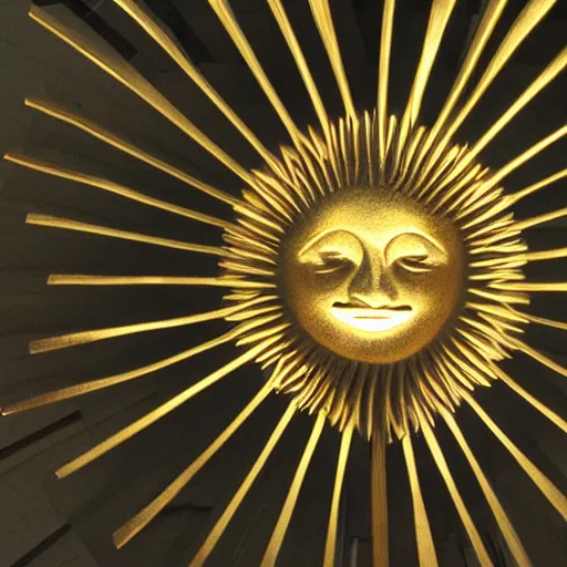 Prompt: sculpture of the sun