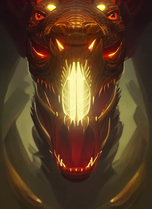 Image similar to symmetry!! portrait of renekton, league of legends, glowing lights!! intricate, elegant, highly detailed, digital painting, artstation, concept art, smooth, sharp focus, illustration, art by artgerm and greg rutkowski and alphonse mucha