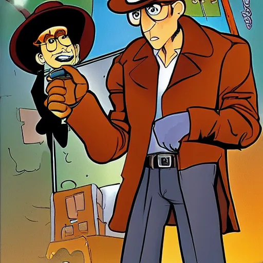 Prompt: gritty inspector gadget reboot by todd mcfarlane