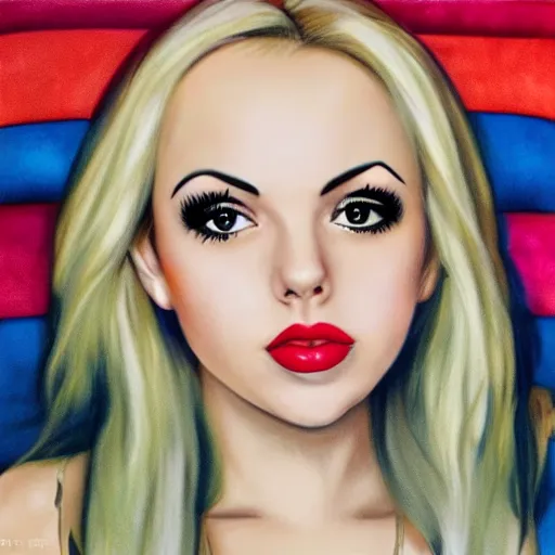 Image similar to lexi belle portrait, realistic, perfect face