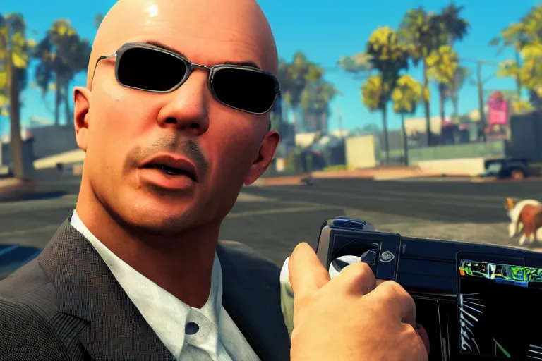 Image similar to pitbull mr. worldwide in a ps 3 game, gtav, y 2 k cybercore,