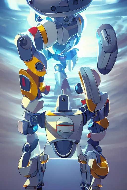 Image similar to metabots medabots medarotto medarot robot minimalist comics, behance hd by jesper ejsing, by rhads, makoto shinkai and lois van baarle, ilya kuvshinov, rossdraws global illumination ray tracing hdr radiating a glowing aura