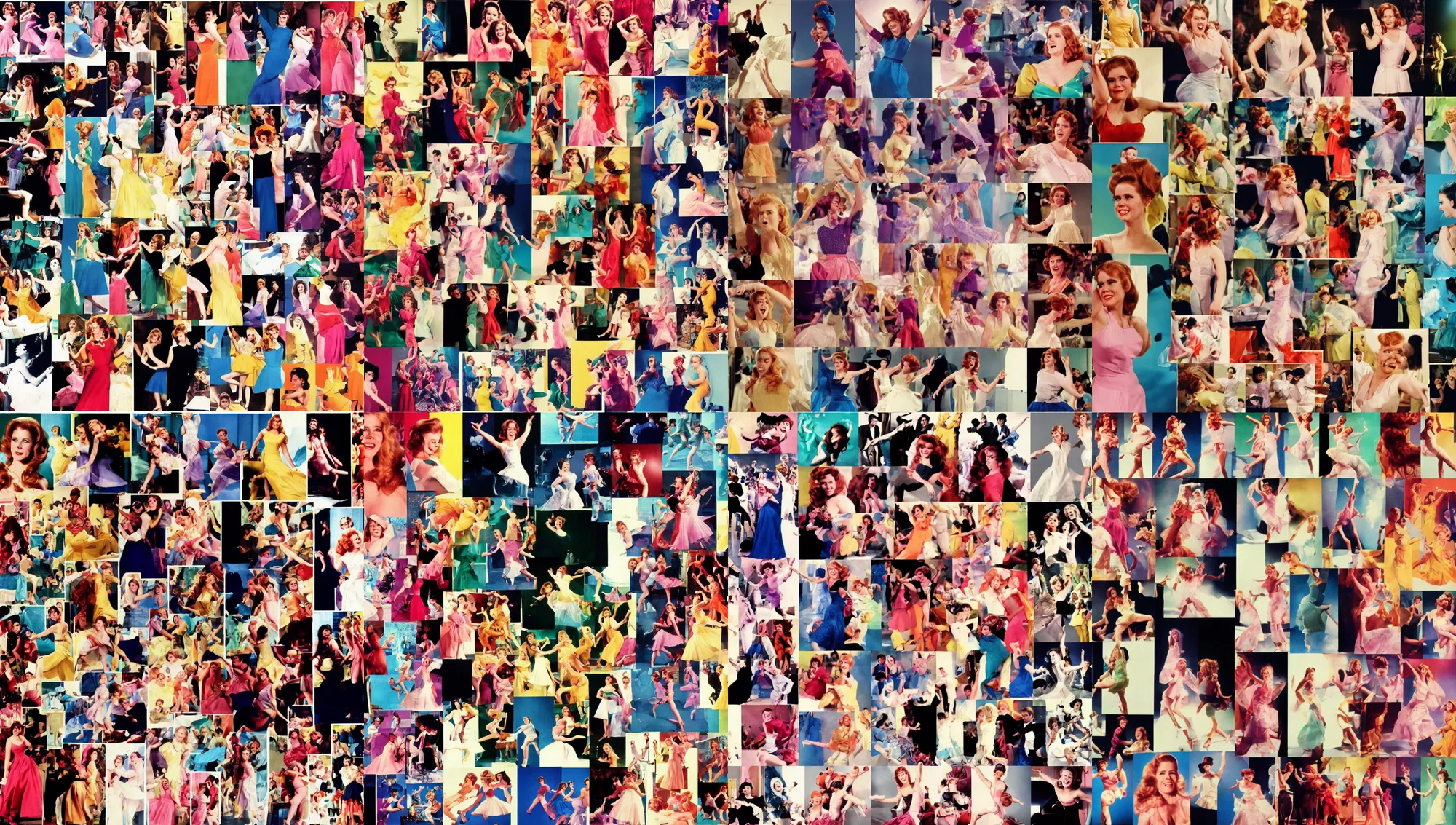 Image similar to collage of dancing amy adams, 1 9 6 0 s technicolor