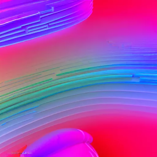 Image similar to A 3d render of pastel colored liquid threads are sticking together in a abstract shape. Geometric shaped. render, low angle camera, detailed shading, vray octane, redshift. ray tracing. volumetric lighting. micro details, Hyper detailed, 8K3d, Trending on Artstation. rendered in cinema4d, Hyper realism.