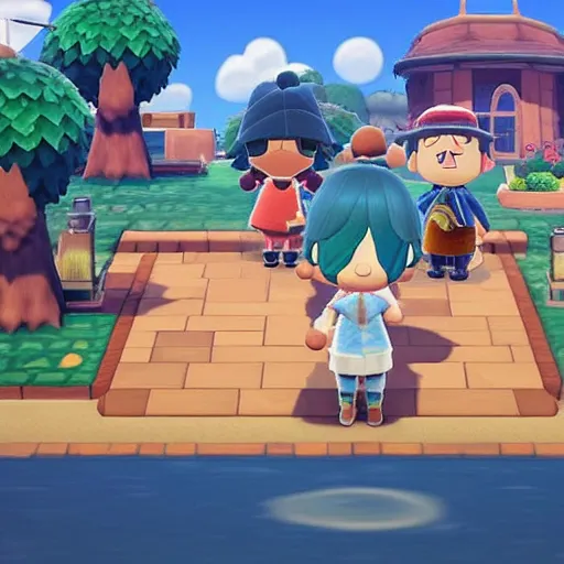 Image similar to A wizard in Animal Crossing, Makoto Shinkai