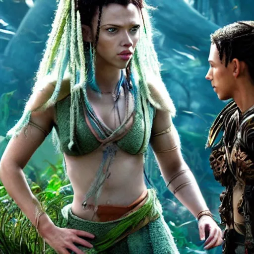 Prompt: Scarlett Johansson in the movie avatar