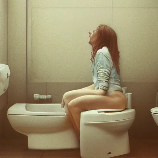 Prompt: david guetta vomiting in a toilet, cinematic, cottage core, cinematic focus, polaroid photo bleached vintage pastel colors high - key lighting, soft lights, foggy, by steve hanks, by lisa yuskavage, by serov valentin, by tarkovsky, 8 k render, detailed, photo