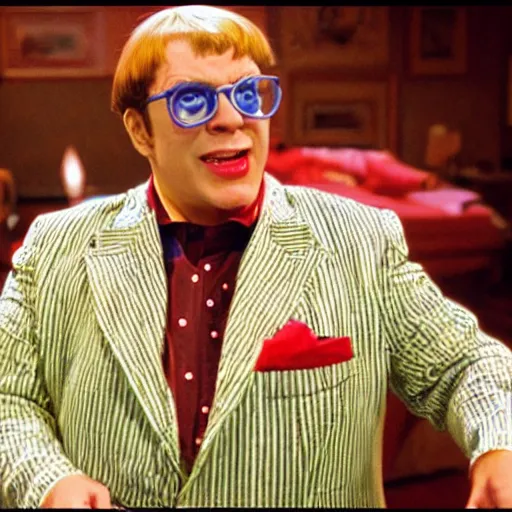 Image similar to vern troyes as austin powers movie still