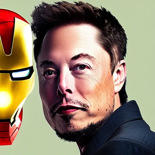 Image similar to elon musk as iron man