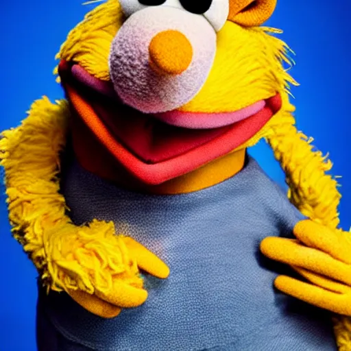 Prompt: studio portrait still of muppet!!!!! boris!!!!!! as a muppet muppet as a muppet, 8 k, studio lighting, key light,