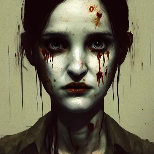 Image similar to portrait of young winona ryder as a zombie, 7 days to die zombie, fine art, award winning, intricate, elegant, sharp focus, cinematic lighting, highly detailed, digital painting, 8 k concept art, art by guweiz and z. w. gu, masterpiece, trending on artstation, 8 k