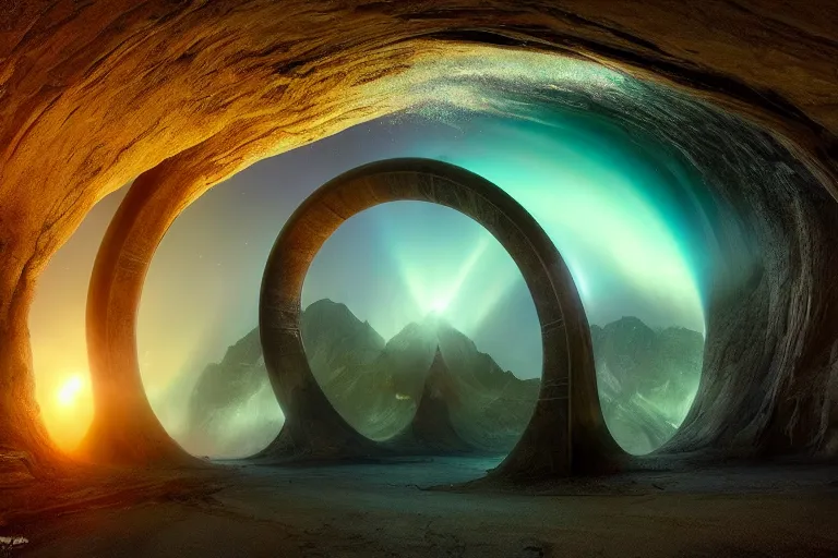 Image similar to photo of a stargate by marc adamus