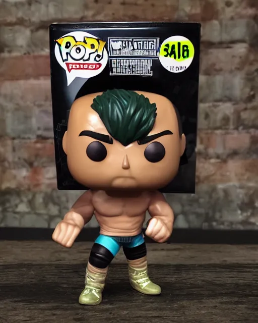 Image similar to Wrestler Funko Pop. Photographic, photography