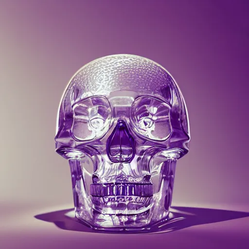Prompt: magic crystal skull , clear liquid inside, with silver runes on it, photorealistic, product photography, 3D, octane render, blender, item