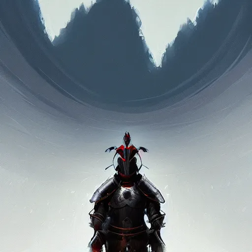 Prompt: a portrait of a knight in a scenic environment by alena aenami, by bayard wu, digital painting, digital art, trending on artstation