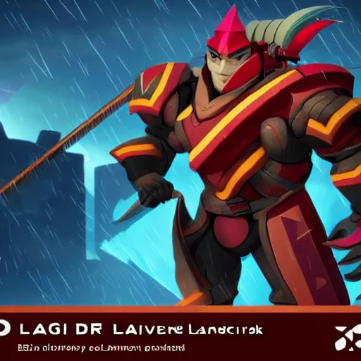 Image similar to Darius from league of legends as a risk of rain 2 character