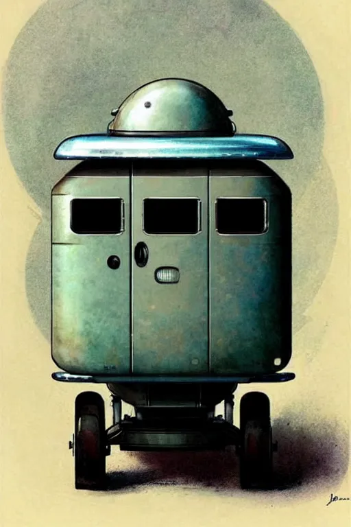 Image similar to ( ( ( ( ( 1 9 5 0 s retro future android robot wagon. muted colors., ) ) ) ) ) by jean - baptiste monge,!!!!!!!!!!!!!!!!!!!!!!!!!