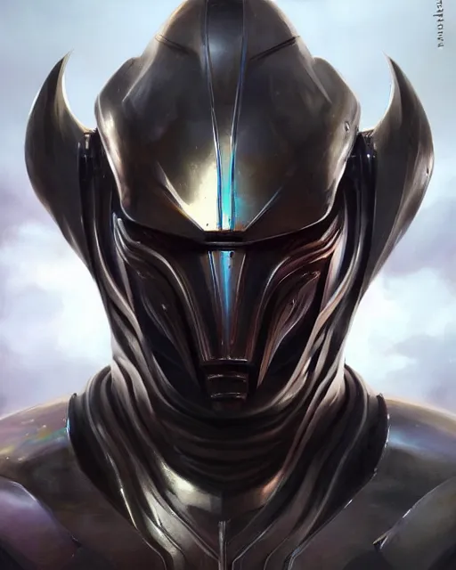 Image similar to iridescent wiry muscular male smooth sleek glossy black pearlescent scifi armor, by greg rutkowski and mark brookes and jim burns and tom bagshaw and magali villeneuve, trending on artstation