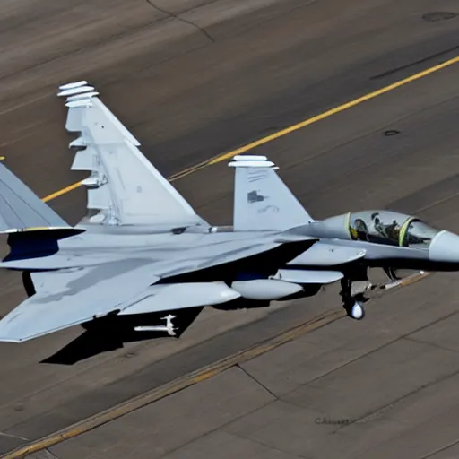 Image similar to photograph of f - 1 5 fighter jet performing on broadway